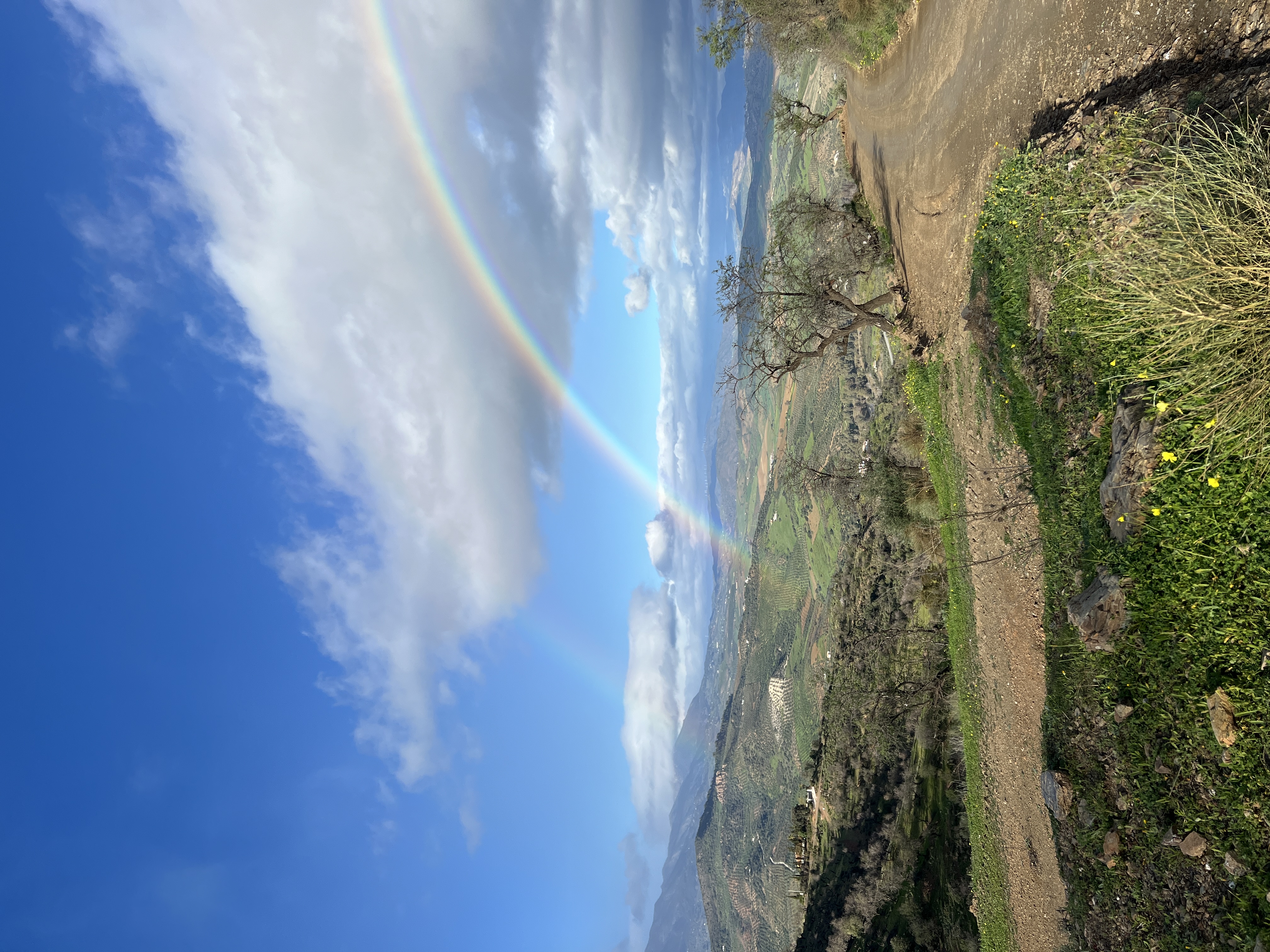 Rainbow over the Andalusian mountains