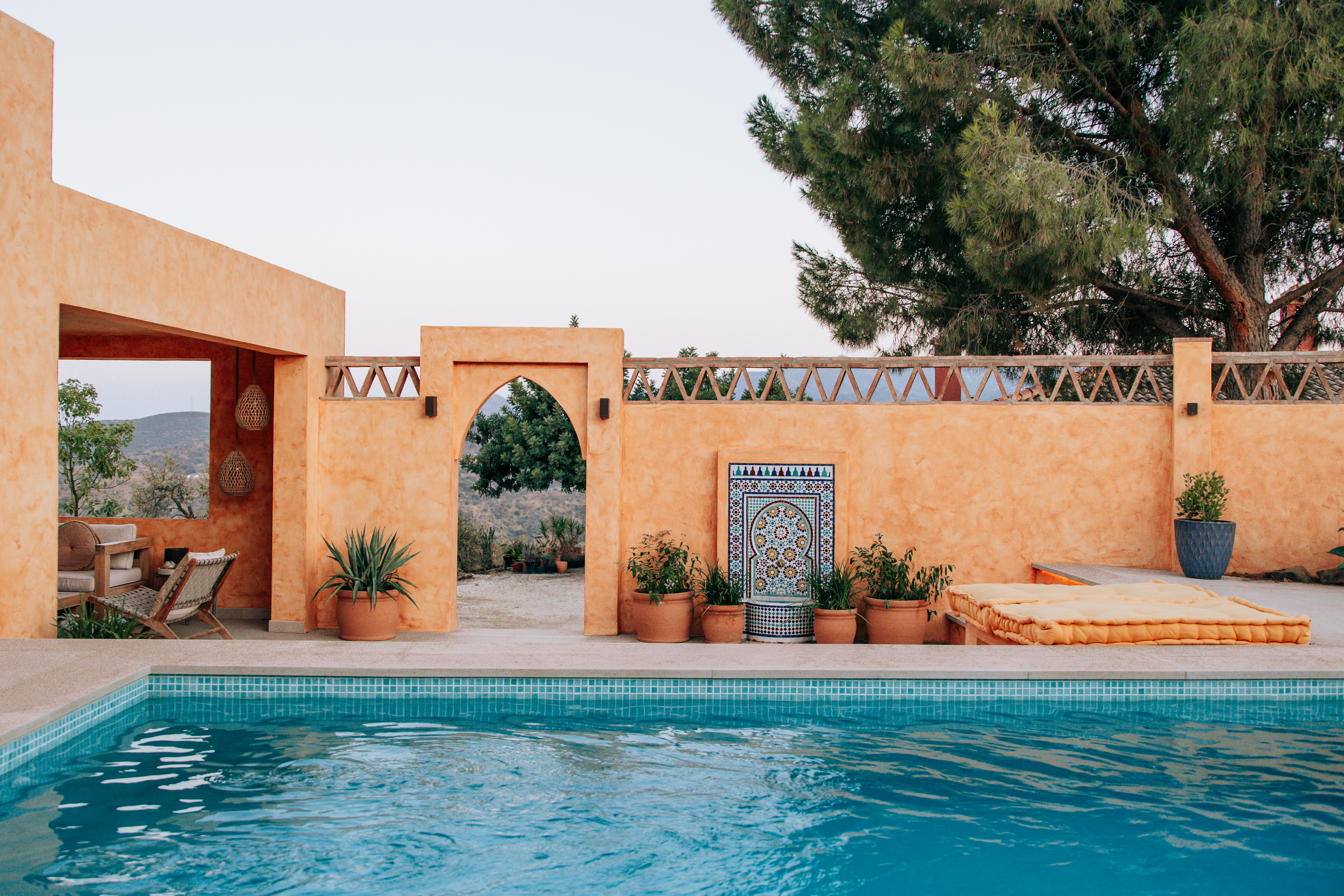 Pool and Andalusian courtyard