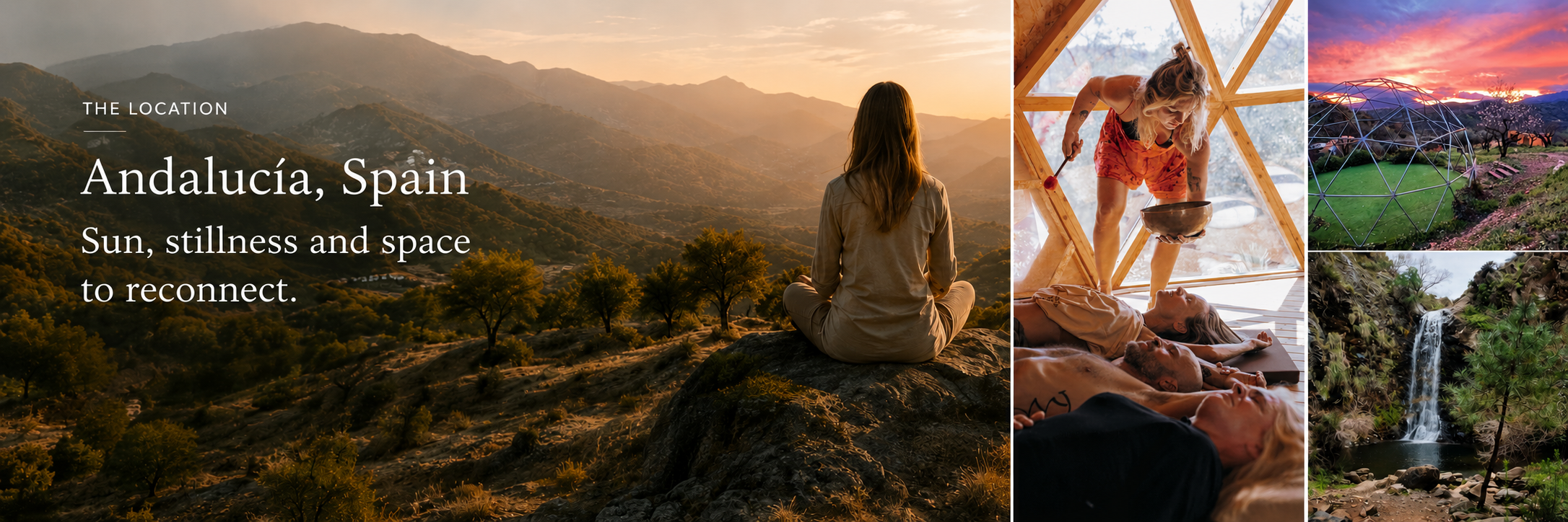The Location — Andaluc&iacute;a, Spain. Sun, stillness and space to reconnect.